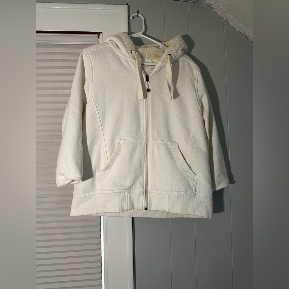 Eddie Bauer Sherpa Lined Zip Hoodie | Cozy Outdoor Layer | XL - Picture 3 of 5